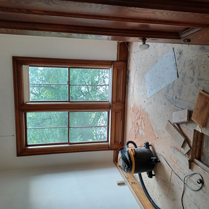 Oak floor before