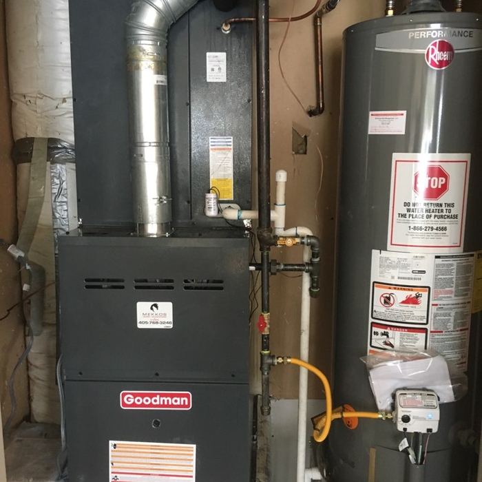 90,000 BTU, 80% up flow furnace
