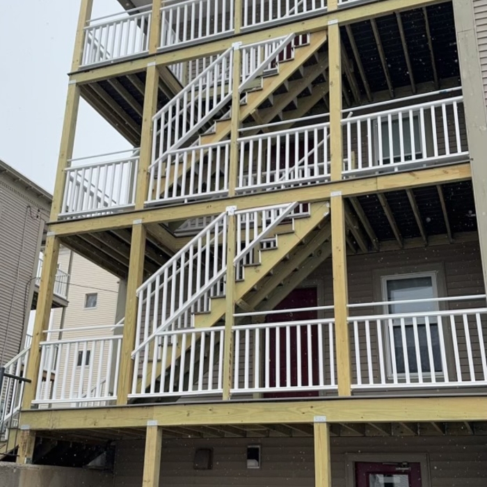 Completed deck