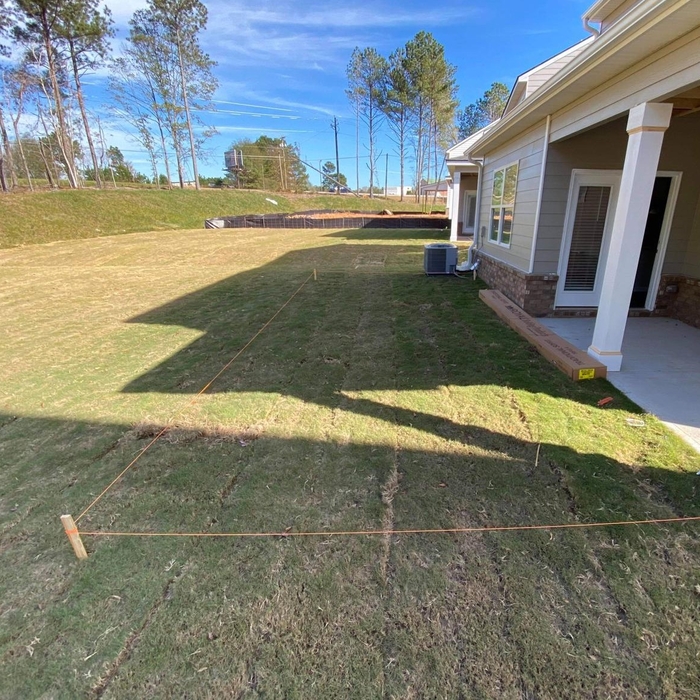 Backyard concrete extension