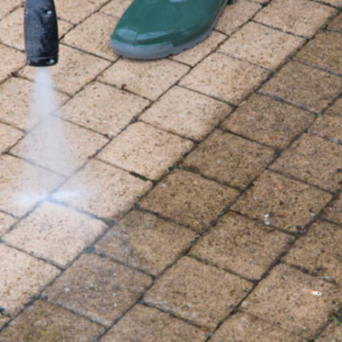 Power Washing Sidewalk