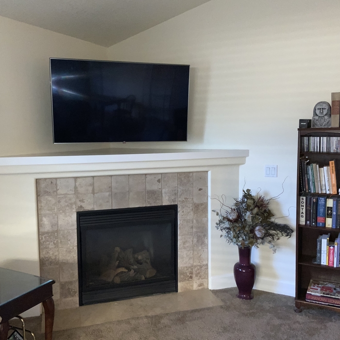 TV Mounting with Full Motion Bracket