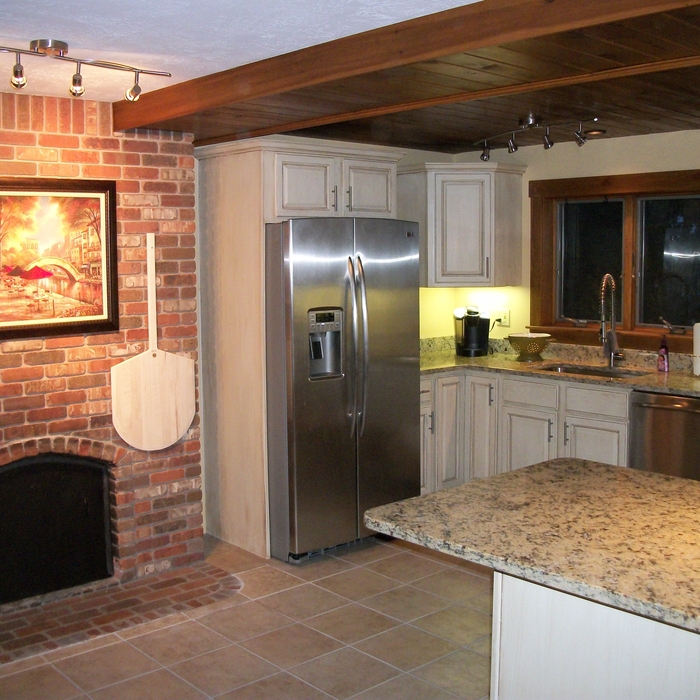 The finished look of the prior kitchen