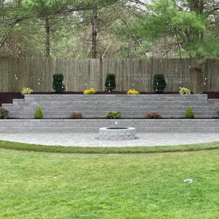 Backyard refresh - patio, wall, planting