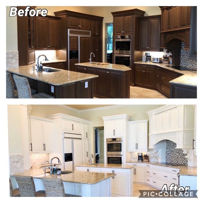 White Kitchen Refinish