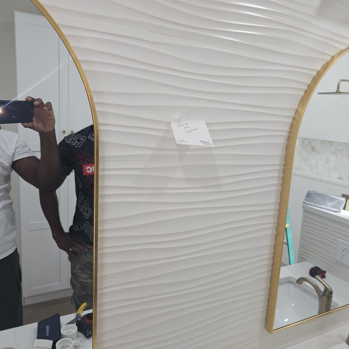 Bathroom Remodel with Gold Finishes