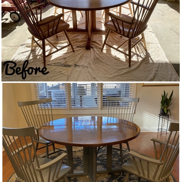 Table &amp; Chairs Before &amp; After