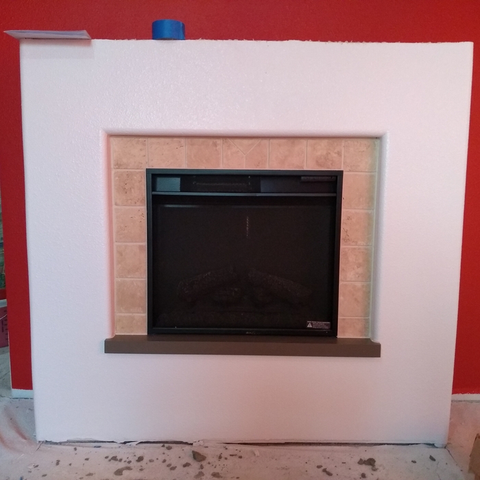 Fireplace is nearly done