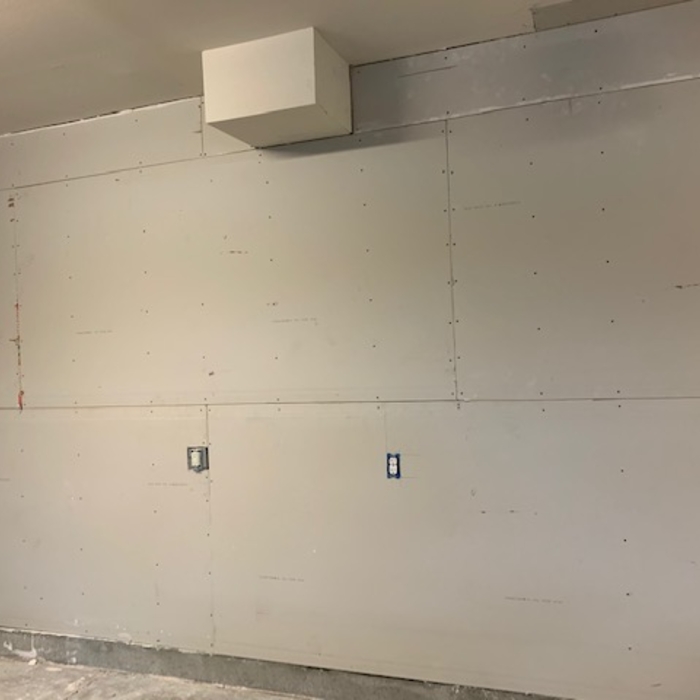 Rehabilitation wall after completion