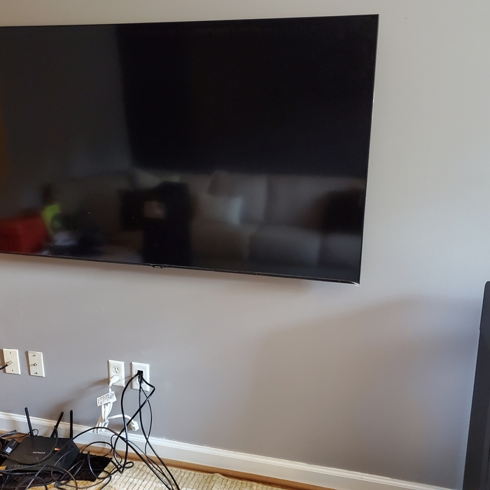 tv mount with behind wall kit
