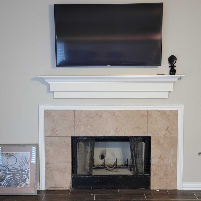 Fireplace with Outlet Created