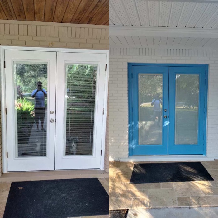 Exterior Before and After