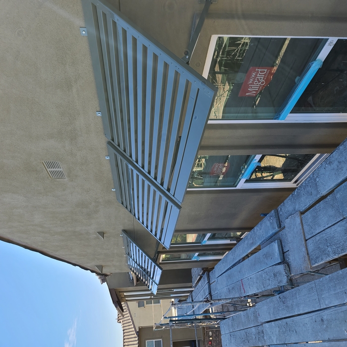 Metal Awnings for New Condo Development