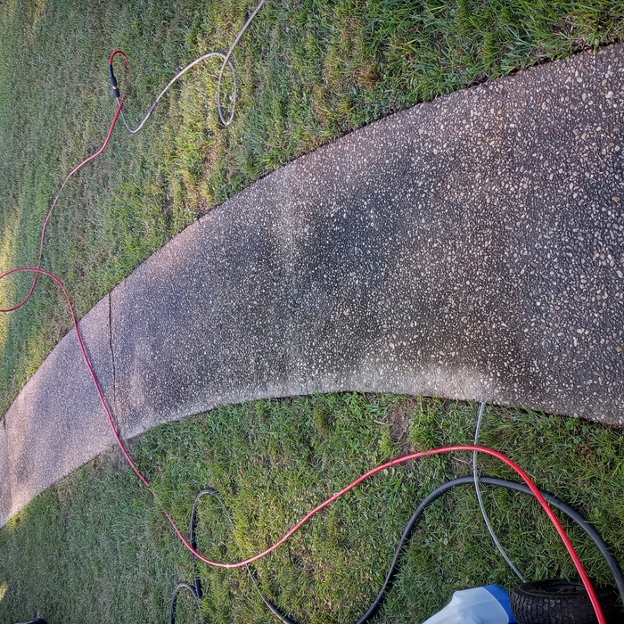 Example of Sidewalk powerwashing