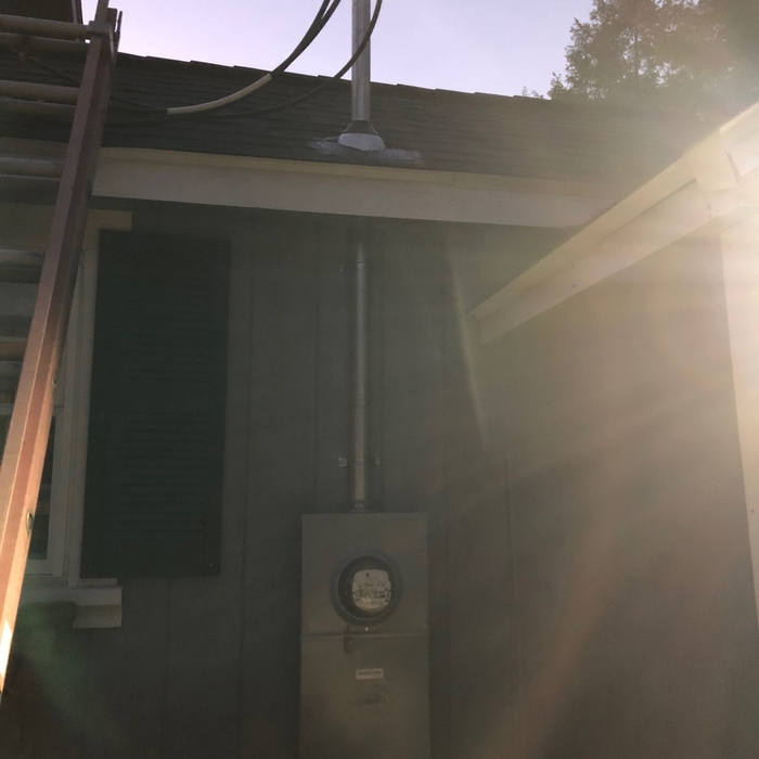 Single Fanily Service upgrade with Mast riser