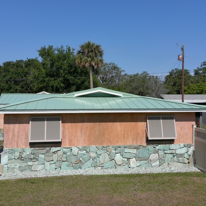 New standing seam metal roof
