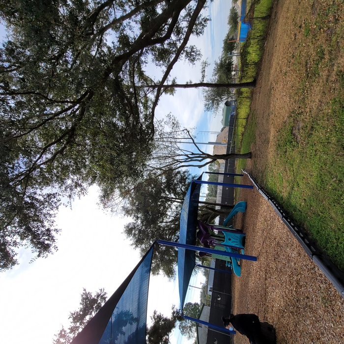 the back of the play ground