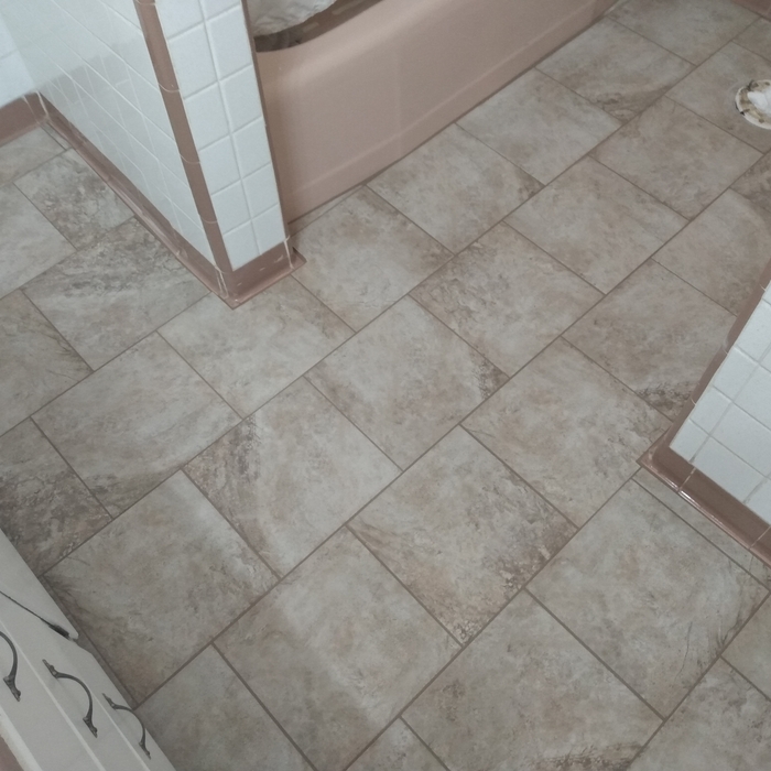 Porcelain floor