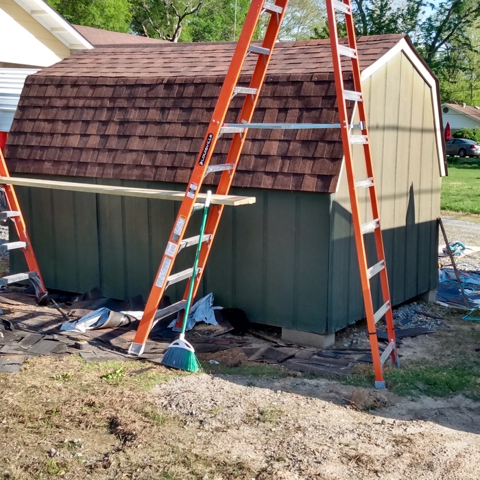 Barn style shed roof