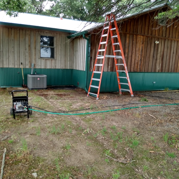 Exterior pressure washing
