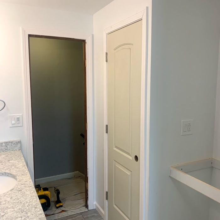 Built closet and make station