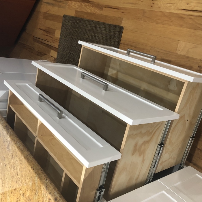Custom Cutlery drawer with Pot &amp; Pan Drawers
