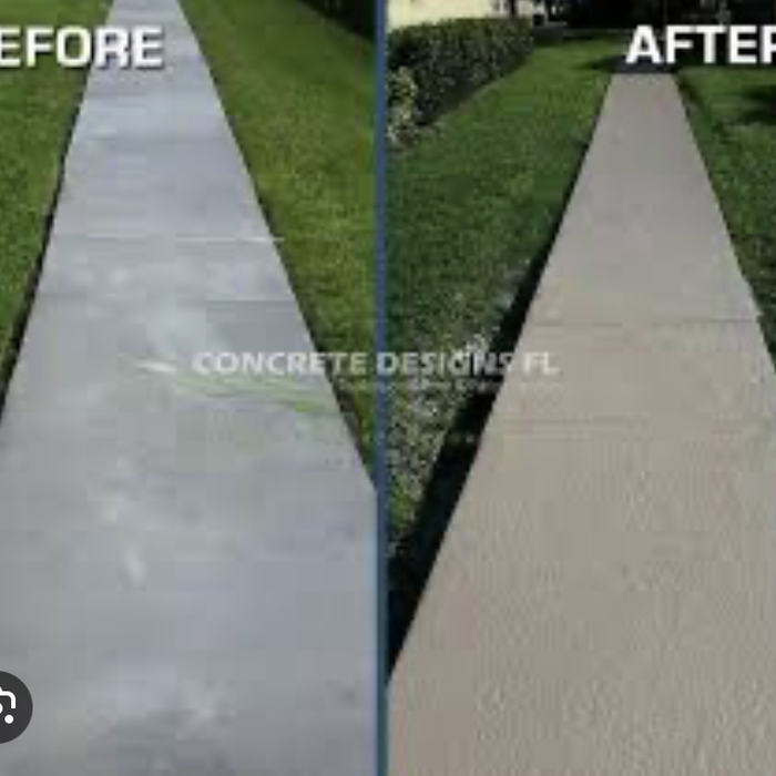 Resurfacing concrete