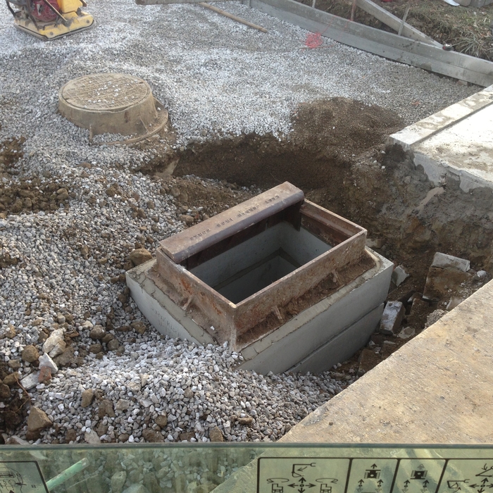  Rebuilt catchbasin with precast risers