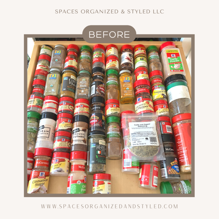 Changing of Spices Container - Before