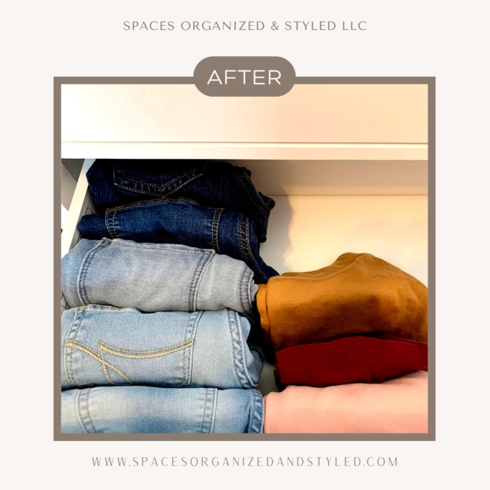 Closet Organizing - After