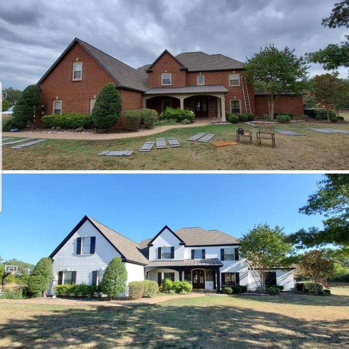 Brick Painting Transformation!