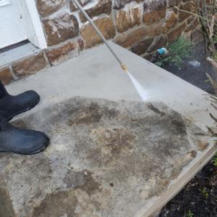 Front Patio Cleaning