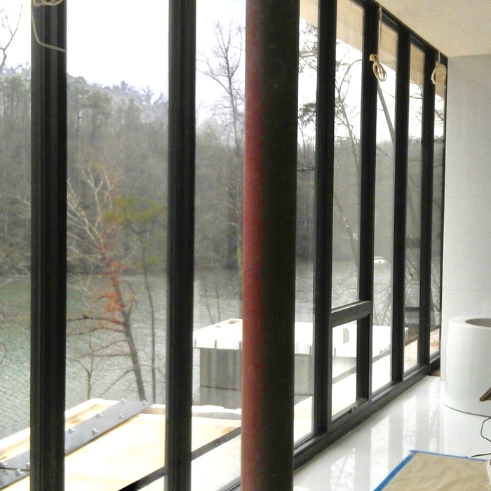 High Gloss Finish over Columns | Venetian Plaster