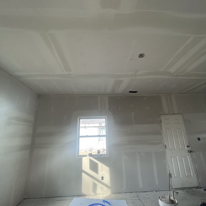 All new installed drywall