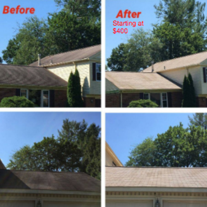 Roof Cleaning Before &amp; After