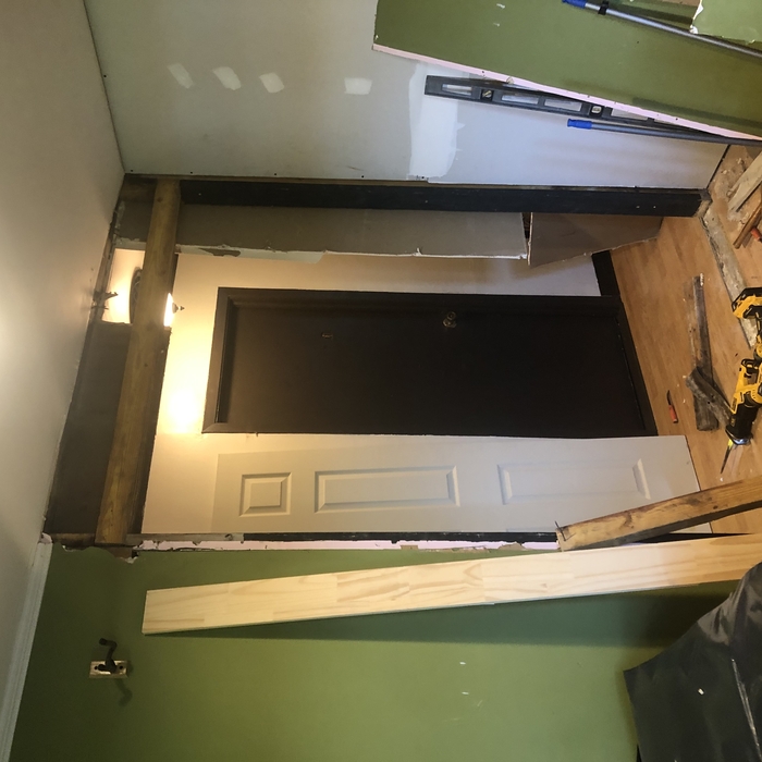 remove old door
