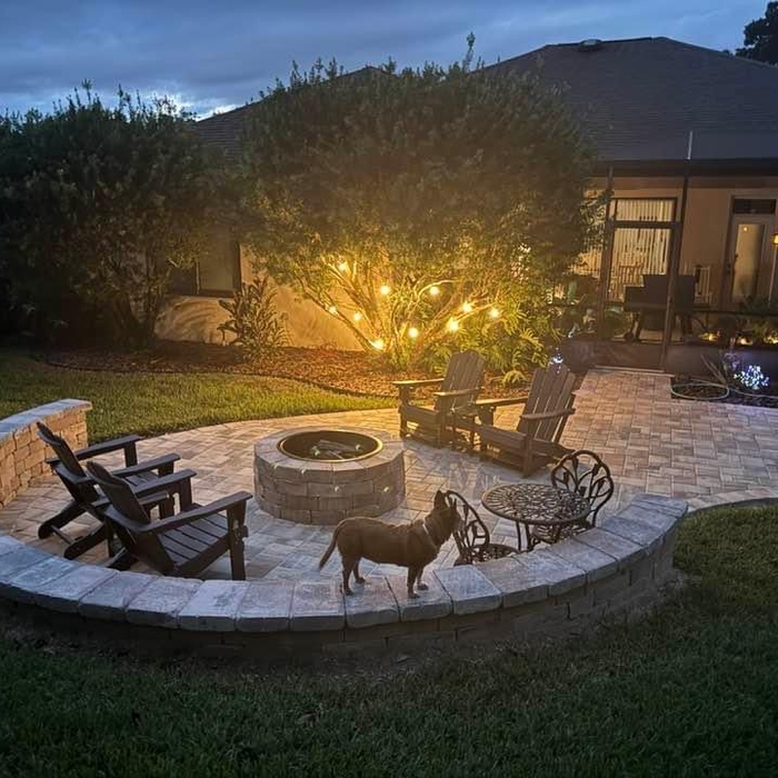 Fire pit patio