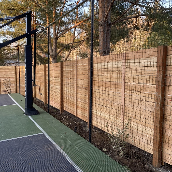 Wood fence