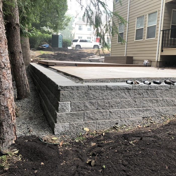 Retaining walk and Deck Base