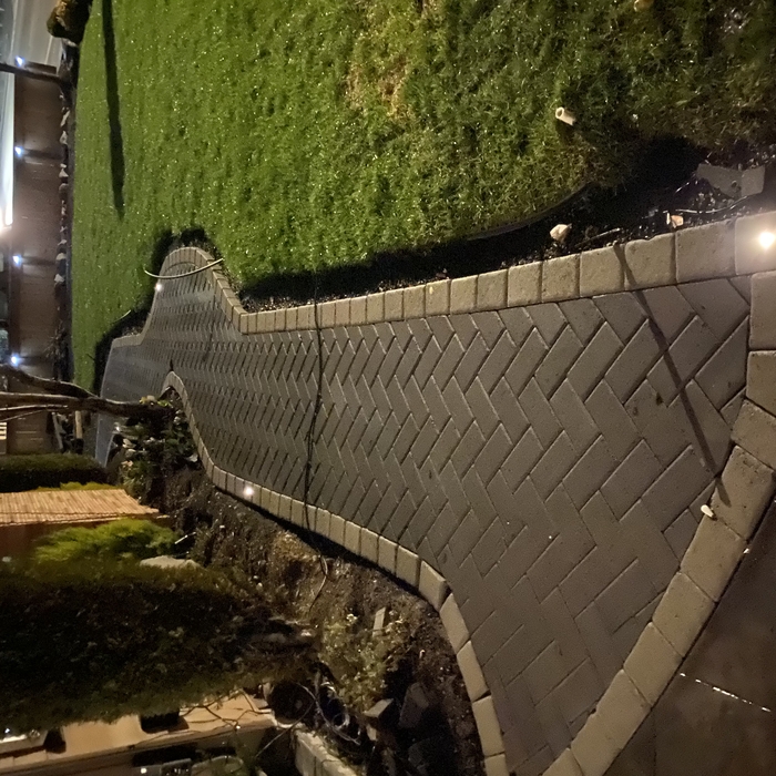 Pavers and outdoor lighting