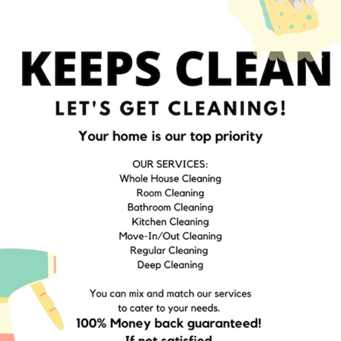 KEEPS CLEAN DETAILS