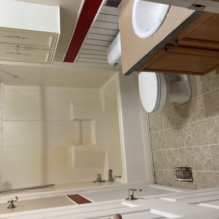 Hall bath Before