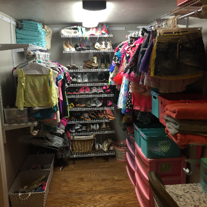 Closet After Organzing