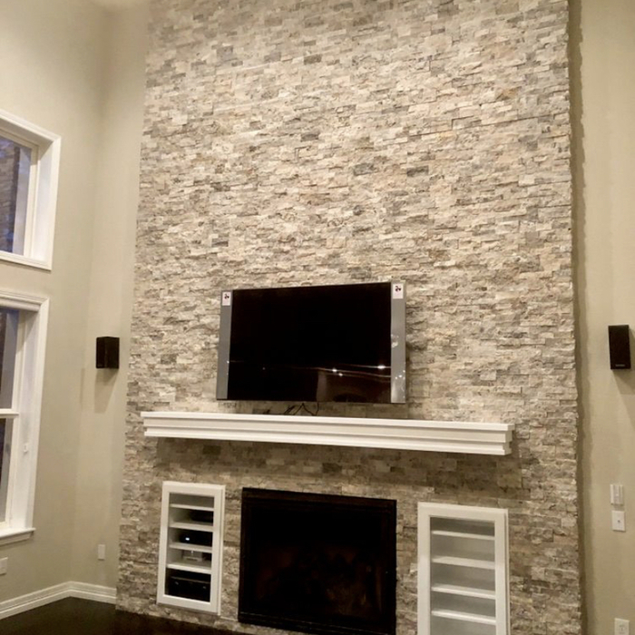 Stone Fireplace