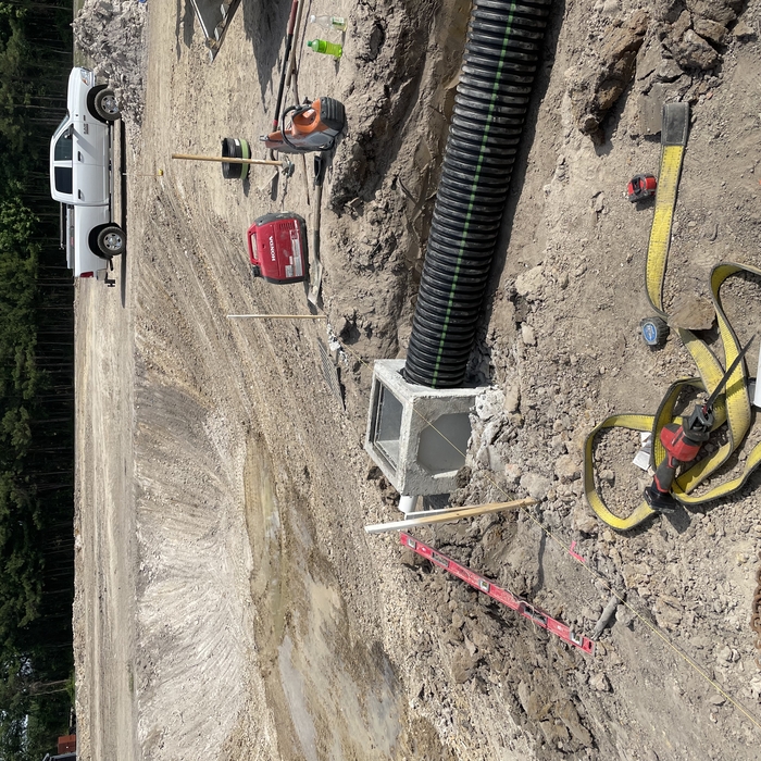 install of outfall