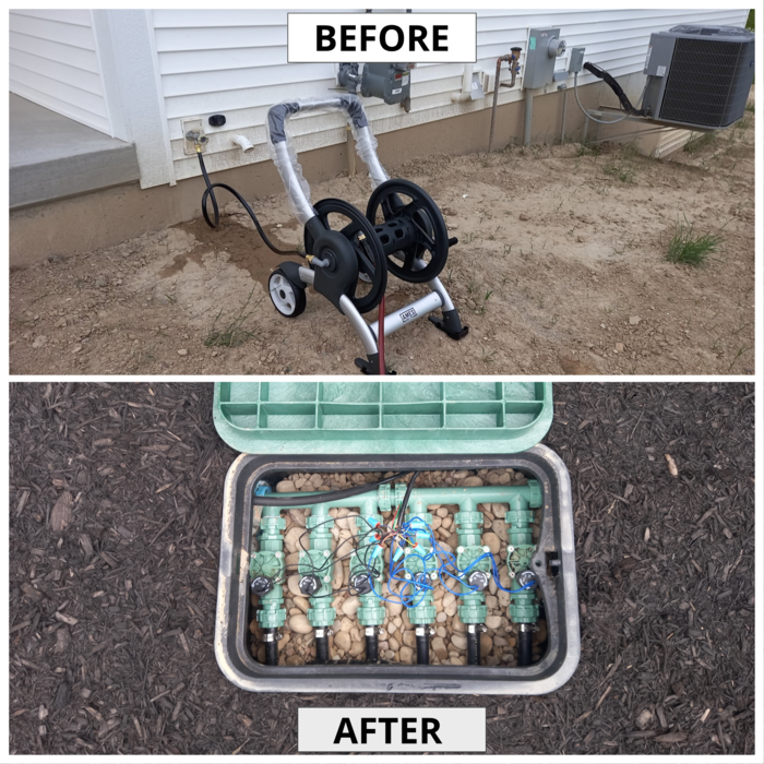 6 Zone Sprinkler Installation