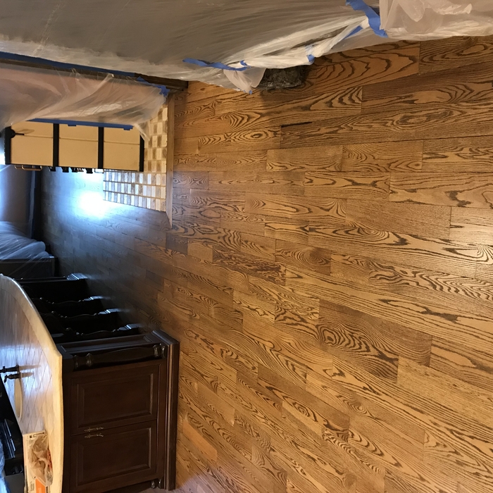 Red oak/Jacobean stain