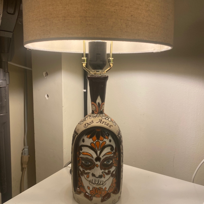 Tequila bottle lamp