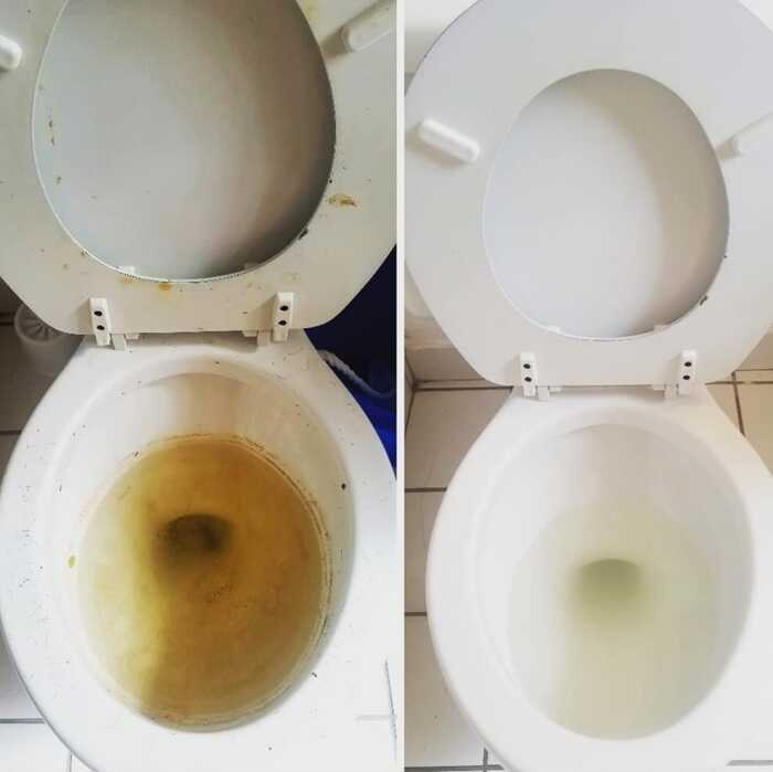 Toilettes deep cleaning