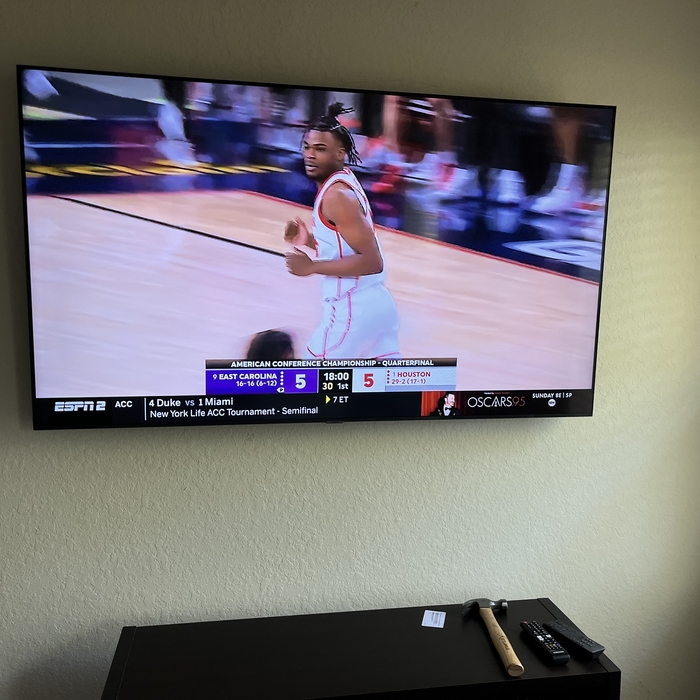 TV Bracket Mounting (hidden wires)